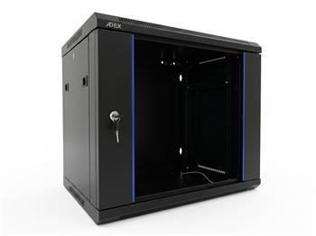 ADEX rozvaděč 15U, 450mm, černý, nástěnný, rozložený
