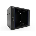 ADEX rozvaděč 15U, 600mm, černý, nástěnný, rozložený