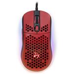 AROZZI herní myš FAVO Ultra Light Black-Red/ drátová/ 16.000 dpi/ USB/ 7 tlačítek/ RGB/ černočervená