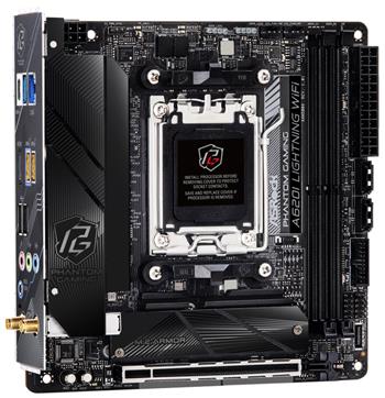 ASRock A620I LIGHTNING WIFI / AMD A620 / AM5 / 2x DDR5 DIMM / 2x M.2 / HDMI / USB-C / WiFi / Mini-ITX