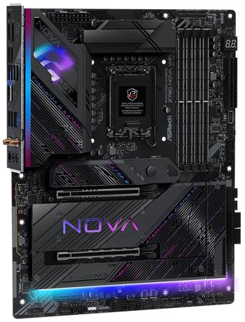 ASRock Phantom Gaming Z790 NOVA WiFi / Intel Z790 / LGA1700 / 4x DDR5 DIMM / 6x M.2 / HDMI / DP / USB-C / ATX