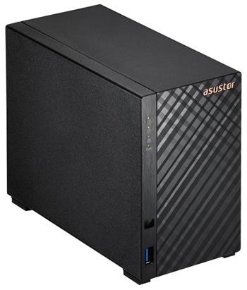 Asustor NAS AS1202T 2x 3,5" SATA/ Realtek RTD1619B, Quad Core 1.7 GHz, 1 GB DDR4 RAM, 1x 2.5GLAN, 3x USB3.2 Gen1
