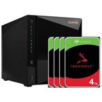 Asustor NAS AS3304T v2 + 4x HDDSEG1020