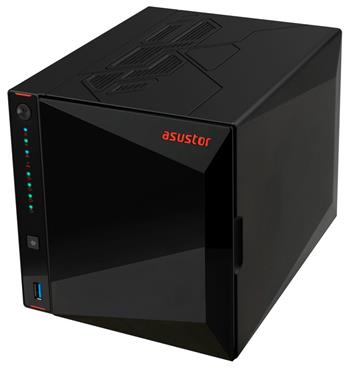 Asustor Nimbustor 4 Gen2 AS5404T 4 Bay NAS, Quad-Core 2.0GHz CPU, Dual 2.5GbE Ports, 4GB DDR4, 4x M.2 SSD Slots