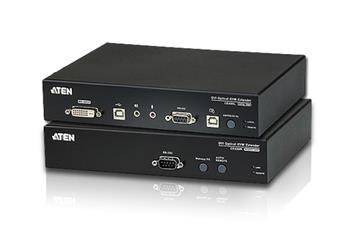 ATEN KVM extender CE-690 USB ,DVI KVM extender pro konzoli s USB klávesnicí a myší přes optický kabel (1920 x 1200 na 2