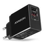 AXAGON ACU-QS24, QC & SMART nabíječka do sítě 24W, 2x USB-A port, QC3.0/AFC/FCP + 5V/1.2A