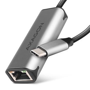 AXAGON ADE-25RC USB-C 3.2 Gen 1 - 2.5 Gigabit Ethernet síťová karta, Realtek 8156, auto install,šedá