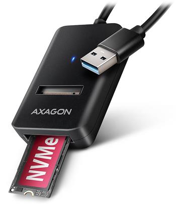 AXAGON ADM2-AM USB-A 10Gbps - M.2 NVMe & SATA SSD adaptér, kabel USB-A 10cm
