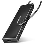 AXAGON HUE-F7C, 7x USB 3.2 Gen 1 ALU FLAT CHARGING hub, micro USB nap. konektor, kabel USB-C 30cm