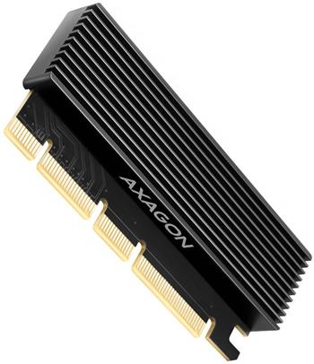 AXAGON PCEM2-XS, PCIe x16 - M.2 NVMe M-key slot adaptér, kryt s chladičem pro pasivní chlazení