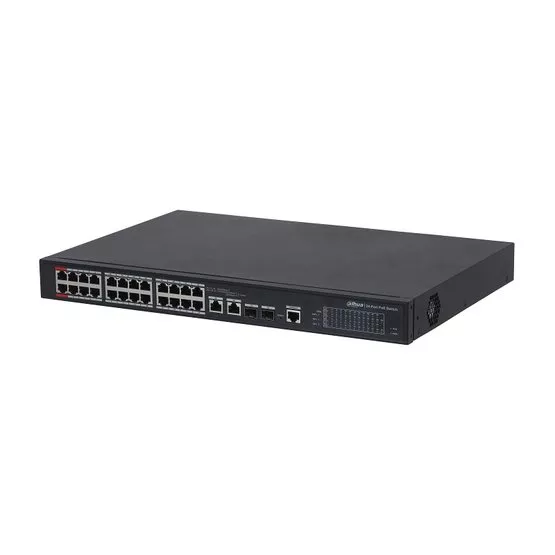 BAZAR bez příslušenství Dahua 24-port PoE switch (Managed,Hi-PoE) PFS4226-24ET-360