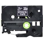 Brother - Originální kazeta s páskou pro výrobu šablon STE141 - černá, šířka 18 mm