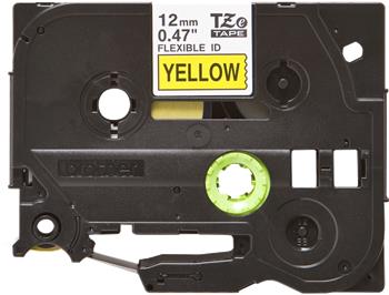 Brother - Originální kazeta s páskou TZ-FX631, černý tisk na žlutém podkladu, šířka 12 mm,