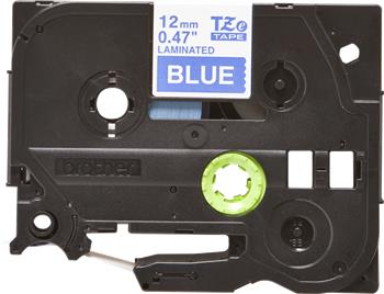 Brother - Originální kazeta s páskou TZE-535, bílý tisk na modré, šířka 12mm