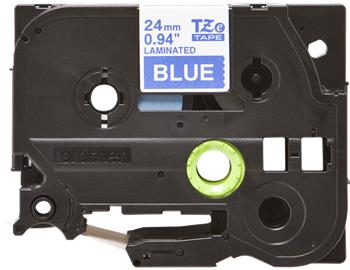 Brother - Originální kazeta s páskou TZE-555, bílý tisk na modré, šířka 24mm