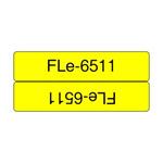 Brother -  Předřezané štítky, FLe-6511, černá na žluté