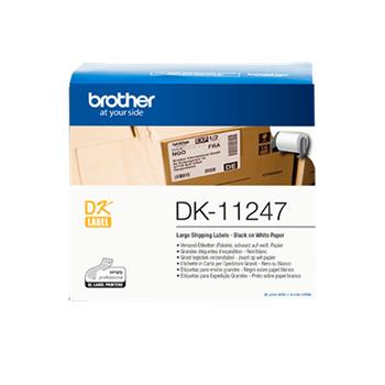 Brother - Sada štítků , DK-11247, černá na bílé, 103 x 164 mm