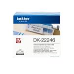 Brother - Sada štítků , DK-22246, černá na bílé, šířka 103 cm