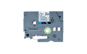 Brother TZe-MQF31 Originální propisovací pásková kazeta – Černá na pastelově fialové, šířka 12mm