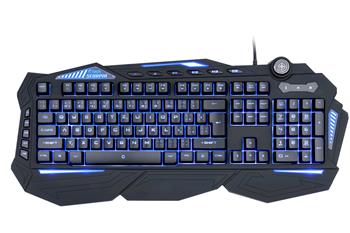C-TECH herní klávesnice Scorpia V2 (GKB-119), pro gaming, CZ/SK, 7 barev podsvícení, programovatelná, černá, USB
