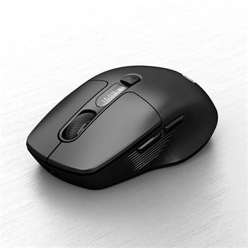 C-TECH myš WLM-13 Dual mode, bezdrátová, BT5.0 + 2,4GHz, 1600DPI, 6 tlačítek, USB nano receiver, černá