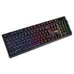 C-TECH Polomechanická herní klávesnice Iris (GKB-08), casual gaming, CZ/SK, duhové podsvícení, USB