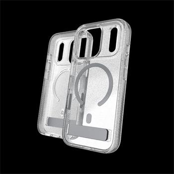 Case Milan Snap with Kickstand for Apple iPhone 18 Pro / 17 Pro - Glitter Silver