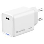 COLORWAY 1x USB-C / síťová nabíječka/ GaN/ PD/ PPS/ 65W/ Bílá