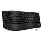 CONNECT IT FOR HEALTH Ergonomická klávesnice, bezdrátová, USB 2.4GHz, CZ + SK verze, ČERNÁ