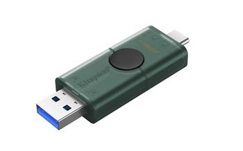 DataTraveler Duo G2/256GB/USB 3.2/USB-A + USB-C/Zelená