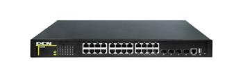 DCN S4600-28X-SI GE L2 switch, 24x 1G + 4x 10G SFP+ port, napájení AC, Fanless