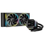DEEPCOOL vodní chladič LM240 / 2x120mm ARGB fan / 4pin PWM / displej /  černý