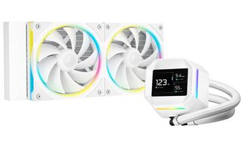 DEEPCOOL vodní chladič LM240 WH / 2x120mm ARGB fan / 4pin PWM / displej / bílý