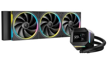 DEEPCOOL vodní chladič LM360 / 3x120mm ARGB fan / 4pin PWM / displej / černý