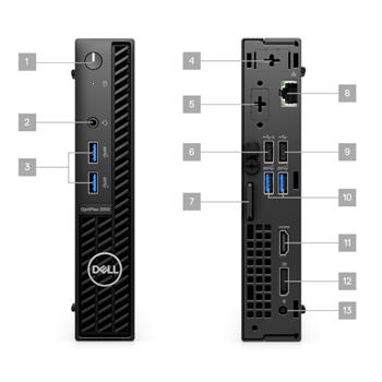 DELL OptiPlex MFF 5000/i5-12500T/8GB/256GB SSD/W11P/WiFi/3Y PS NBD