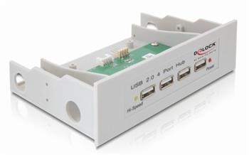 Delock HUB USB 2.0 4-portový interní 5,25"/3,5"