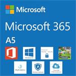 Elektronicky: Microsoft 365 A5 for students use benefit (pro studenty zdarma) předplatné 1 rok, vyúčtování ročně