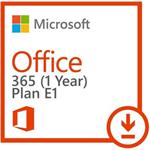 Elektronicky: Microsoft CSP Office 365 E1 předplatné 1 rok, vyúčtování ročně