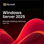 Elektronicky: Microsoft CSP Windows Server 2025 Remote Desktop Services 1 User CAL - trvalá licence