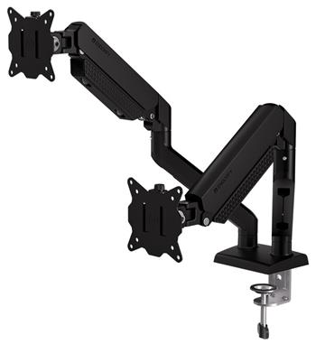 Endorfy držák monitorů Atlas GS Double / 2 monitory max. 10kg a 32" / pivot / VESA / plynová pružina