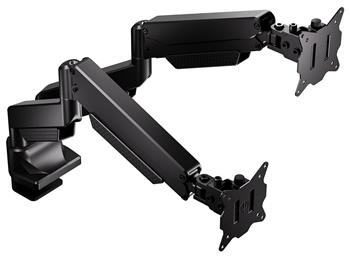 Endorfy držák monitorů Atlas GS Pro Double / 2 monitory max. 16 kg a 34"/42" / pivot / VESA / plynová pružina /