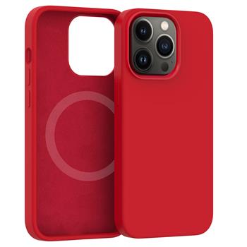 ER POWER Silikonový kryt CARNEVAL SNAP pro iPhone 12/12 Pro s MagSafe - Červená
