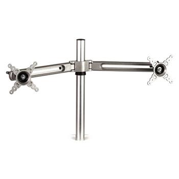 FELLOWES držák pro dva monitory Sit-Stand Lotus/ nosnost 12kg/ nastavitelná výška 40cm/ stříbrný