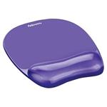 FELLOWES podložka pod myš a zápěstí CRYSTAL/ 230mm x 14mm x 202mm/ gelová/ fialová