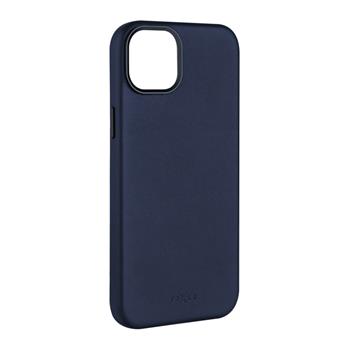FIXED MagLeather kožený kryt iPhone 15, modrý