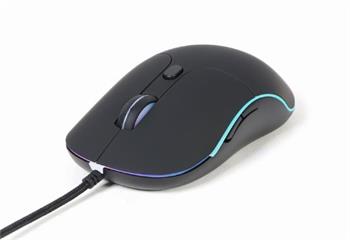 Gembird MUS-UL-02/Ergonomická/Optická/Pro praváky/2 400 DPI/Drátová USB/Černá