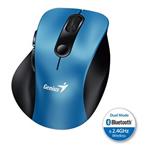 GENIUS Ergo 9000S Blue/ duální Bluetooth + 2,4GHz/ 2400 dpi/ bezdrátová/ tichá/ modrá