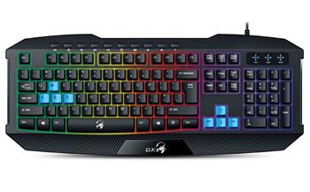 GENIUS GX GAMING Scorpion K215/ Herní drátová klávesnice/ podsvícená/ USB/ černá/ CZ+SK layout