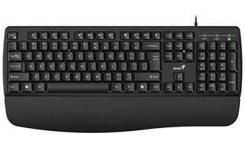 GENIUS KB-123/ Drátová s předložkou/ Copilot/ USB/ černá/ CZ+SK layout