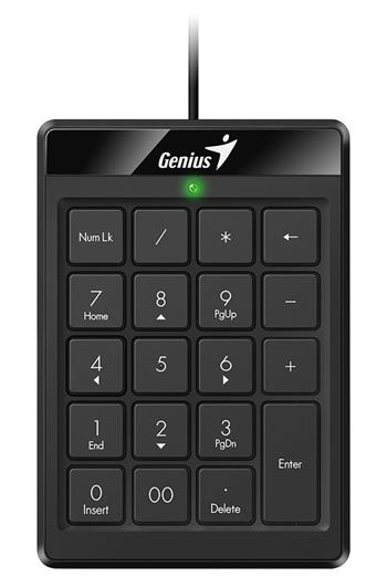 GENIUS NumPad 110/ Drátová/ USB/ slim design/ černá